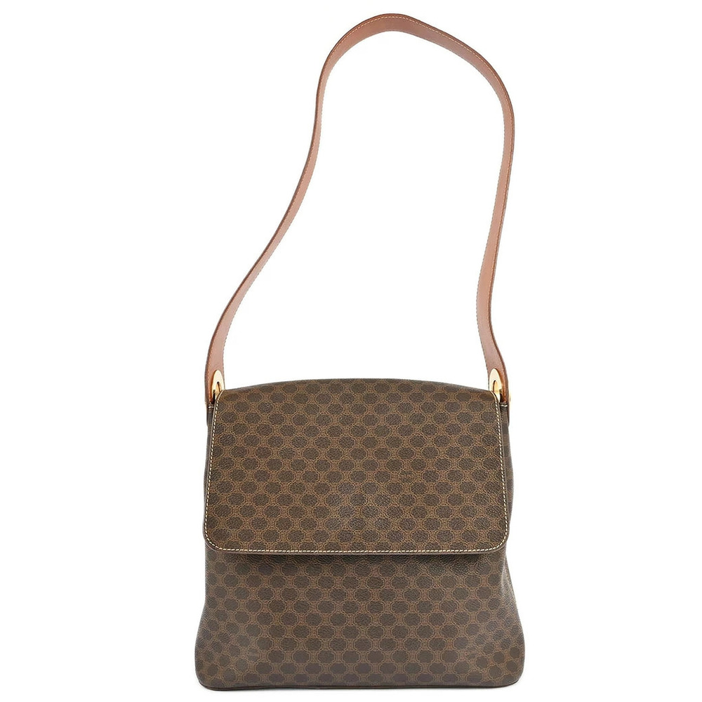 Celine bag shoulder Macadam brown flap